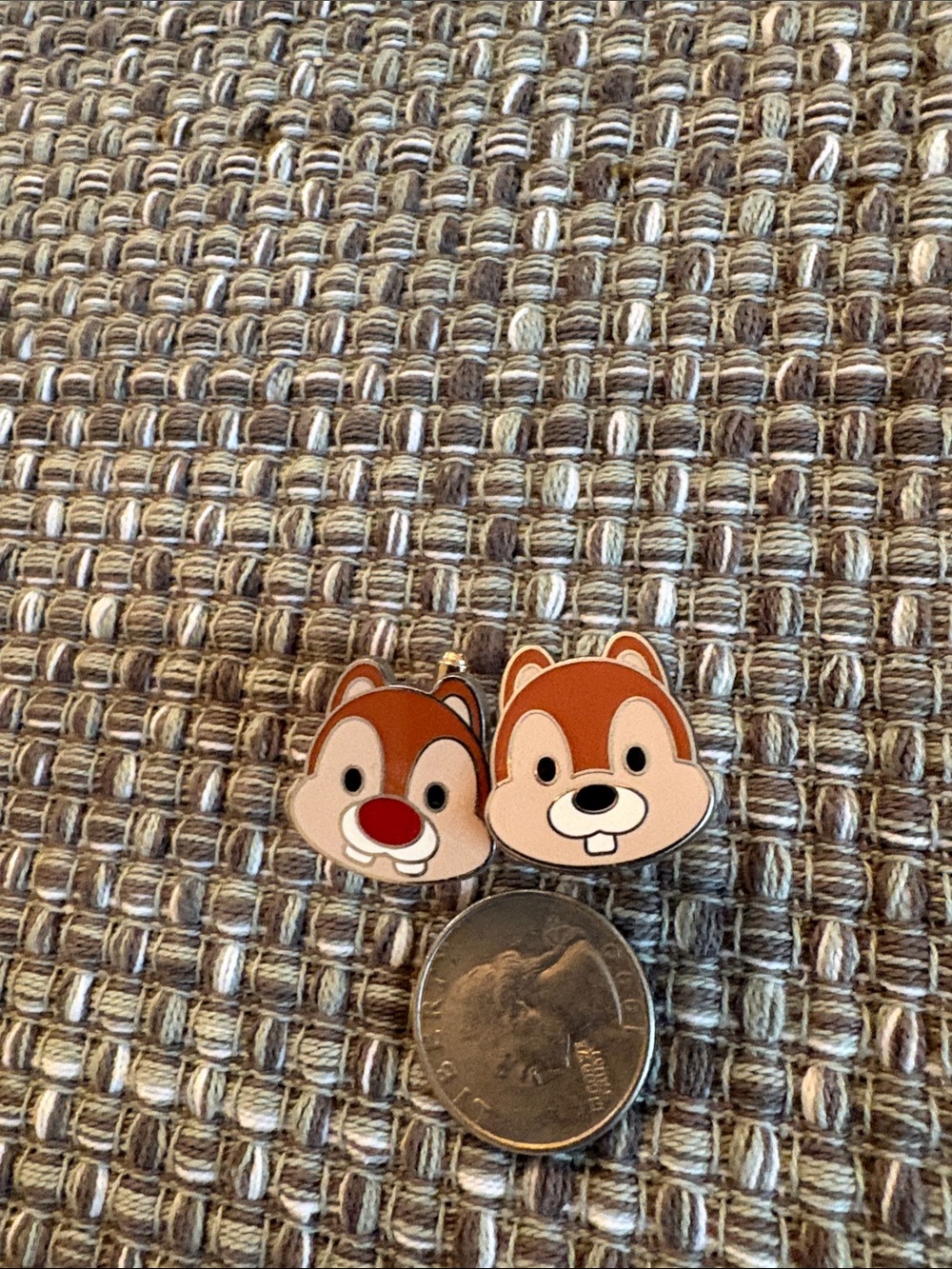 Disney Chip & Dale Cufflinks  - Set of 2